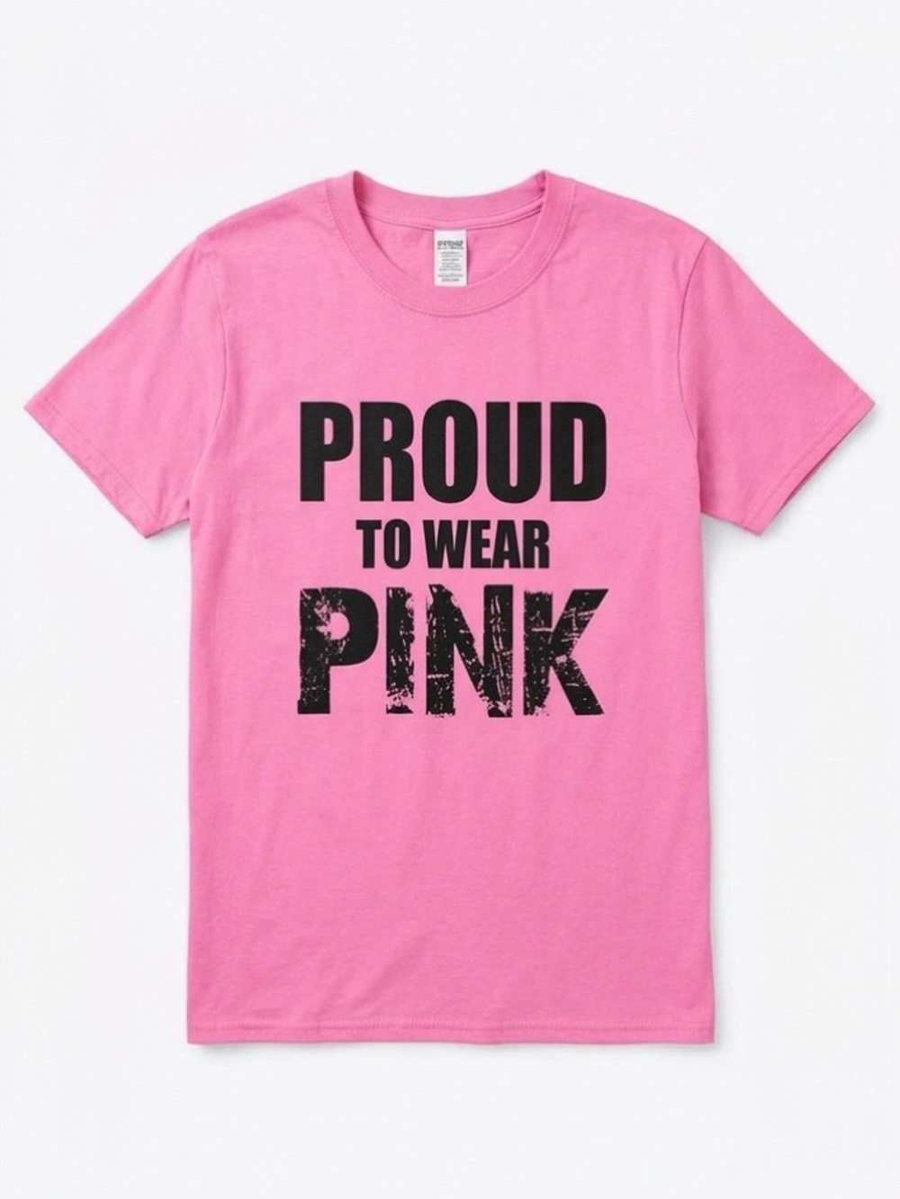 Gildan Proud To Wear Pink Graphic T Shirt Medium Breast Cancer Awareness